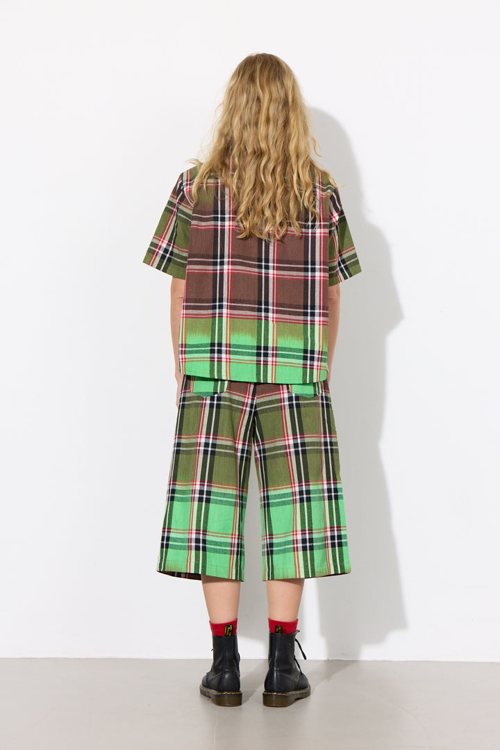 HUNKØN Ramone Shirt Skjorter Green Tartan