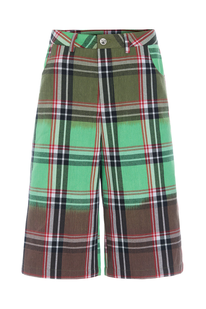 HUNKØN Ramone Shorts Shorts Green Tartan
