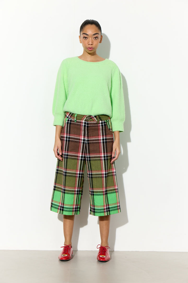 HUNKØN Ramone Shorts Shorts Green Tartan