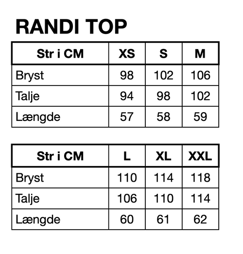 HUNKØN Randi Top Toppe Green Striped