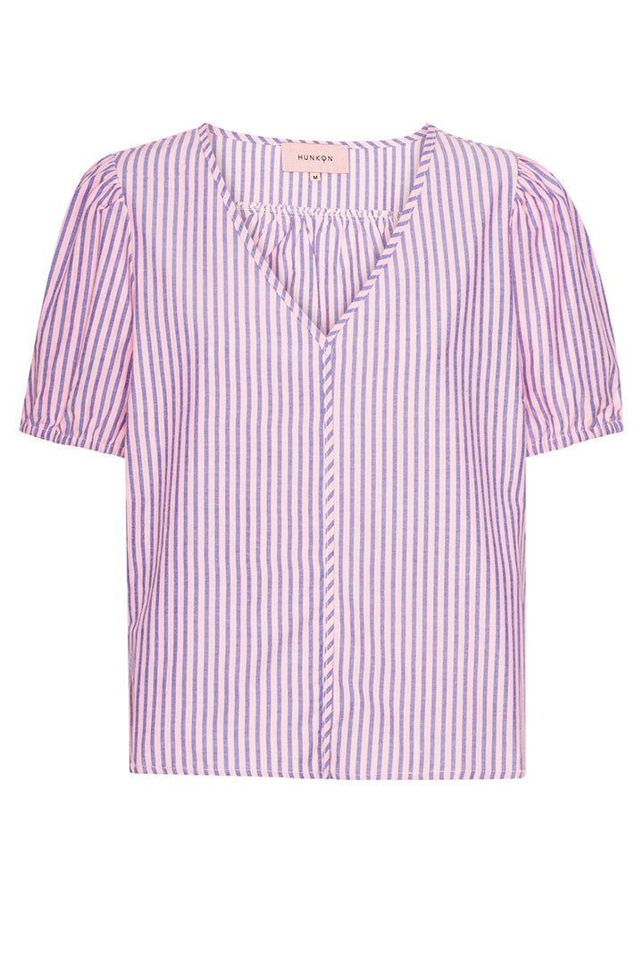 HUNKØN Randi Top Toppe Pink Striped