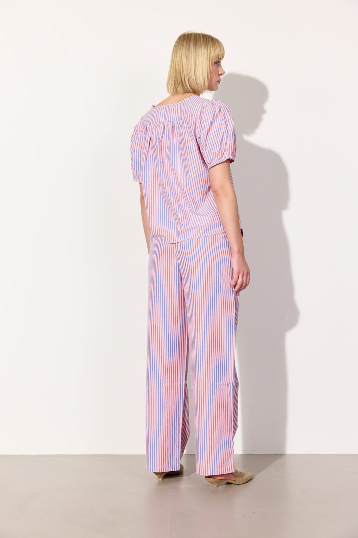 HUNKØN Randi Top Toppe Pink Striped