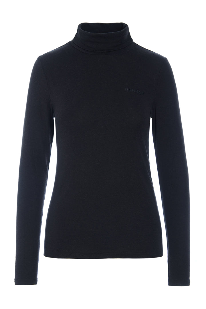 HUNKØN Rebekka Turtleneck Bluser Black
