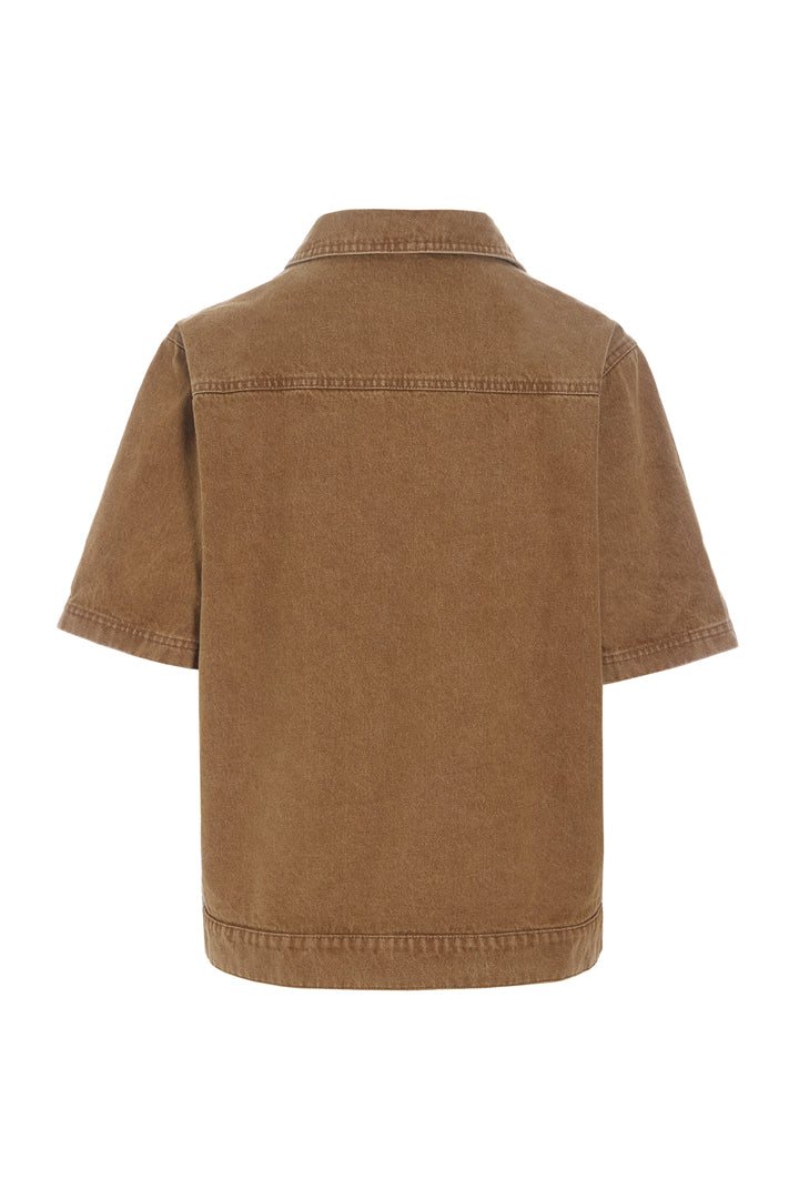 HUNKØN Renata Shirt Skjorter Brown