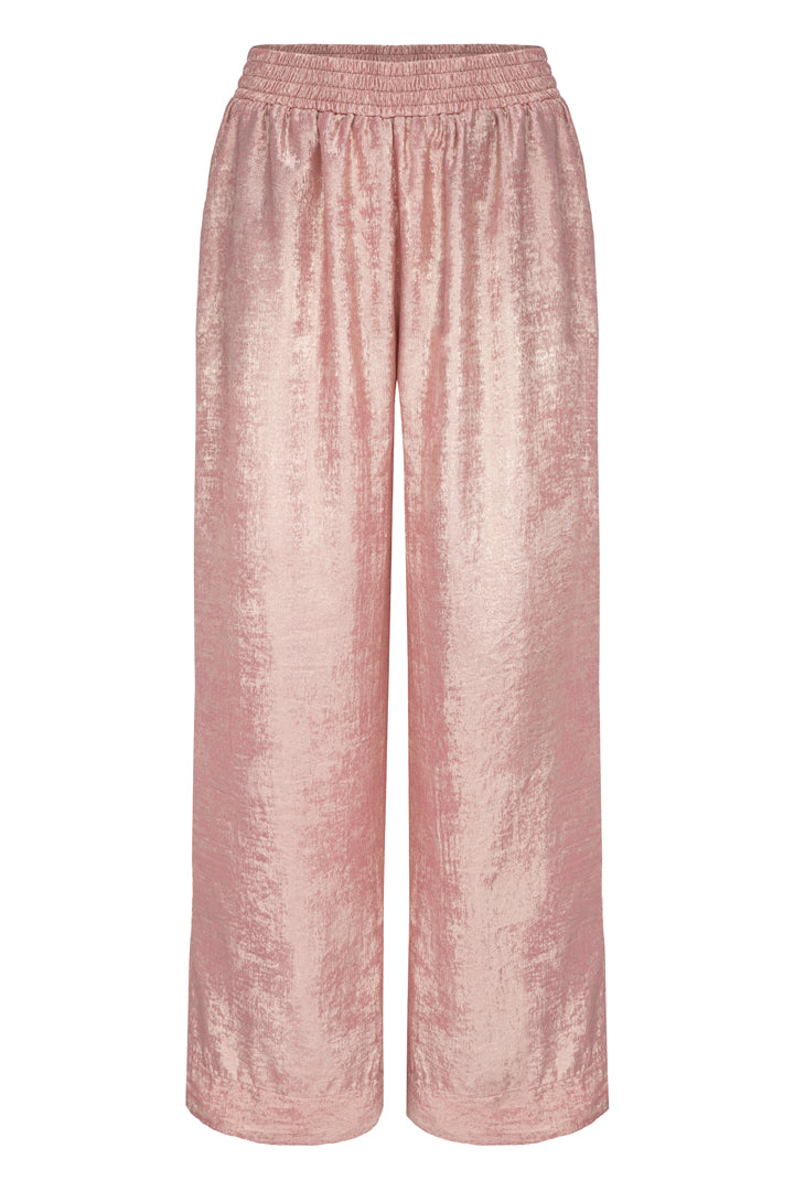 HUNKØN Robin Trousers Bukser Rose Metallic