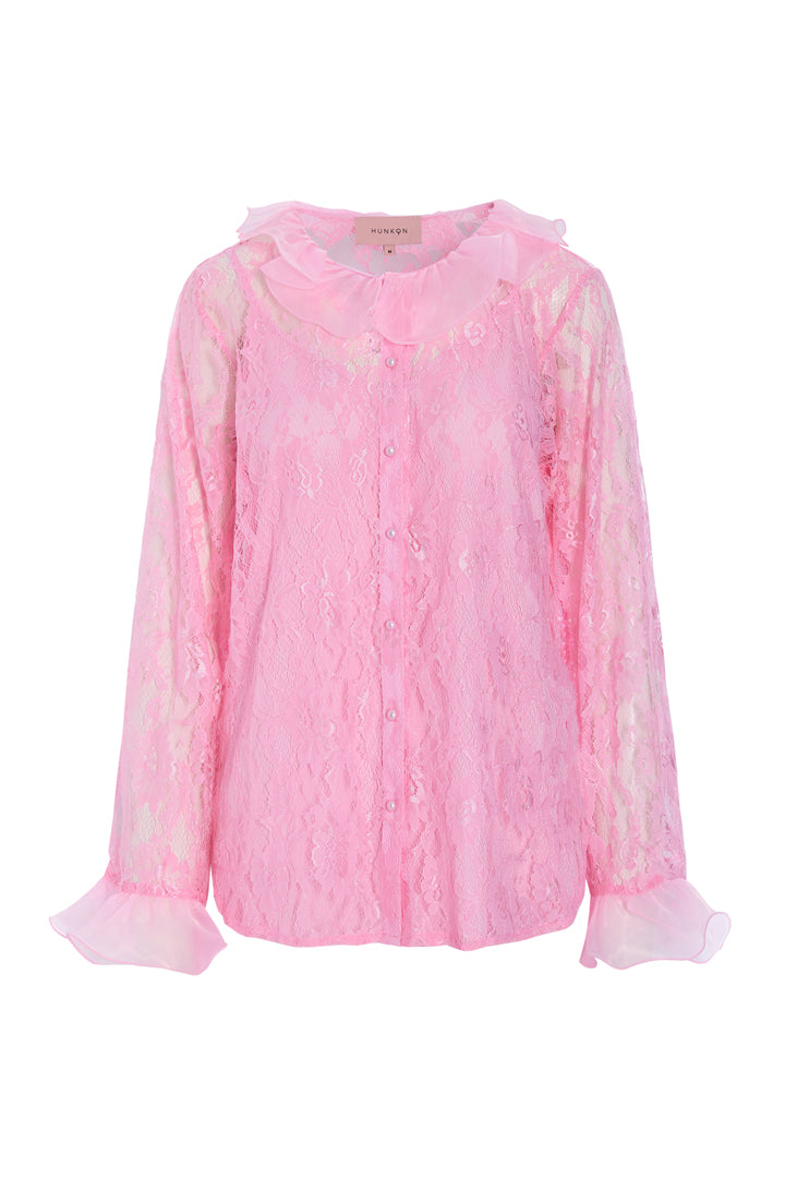 HUNKØN Rosanne Shirt Skjorter Pink
