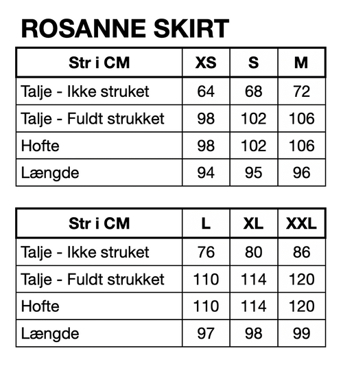 HUNKØN Rosanne skirt Nederdele White