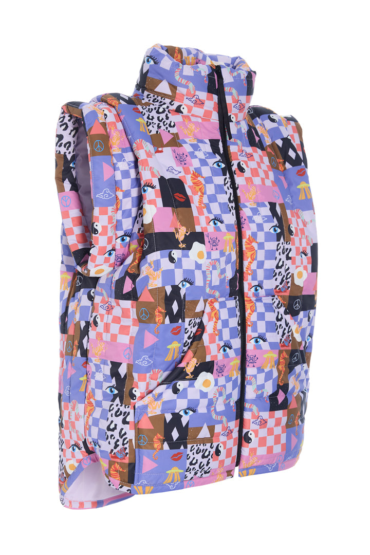HUNKØN Roxanna Short Vest Vests Multiverse Art Print