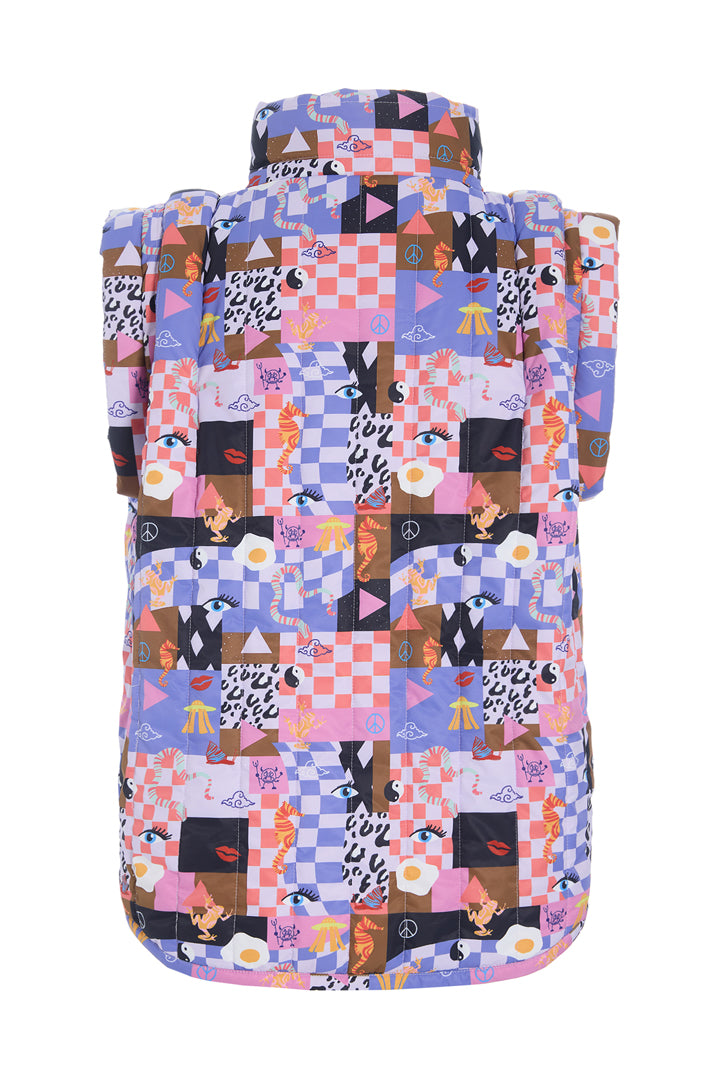 HUNKØN Roxanna Short Vest Vests Multiverse Art Print