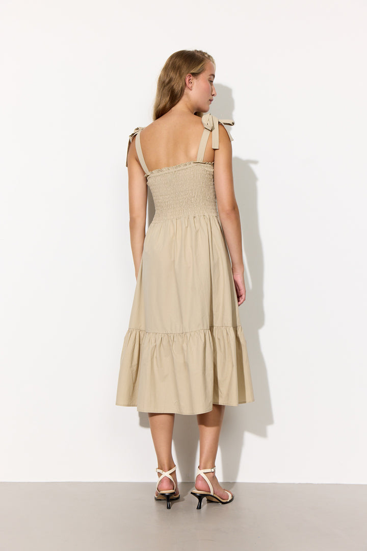 HUNKØN Safire dress Kjoler Beige