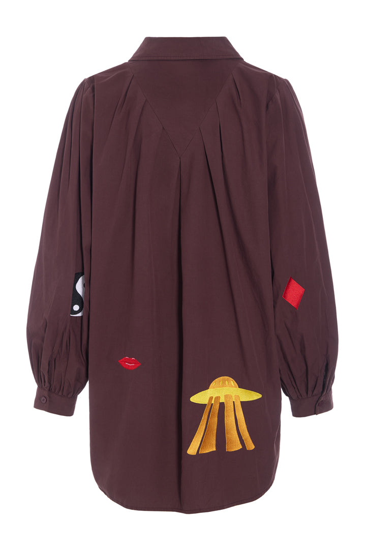 HUNKØN Sasha Shirt Skjorter Brown