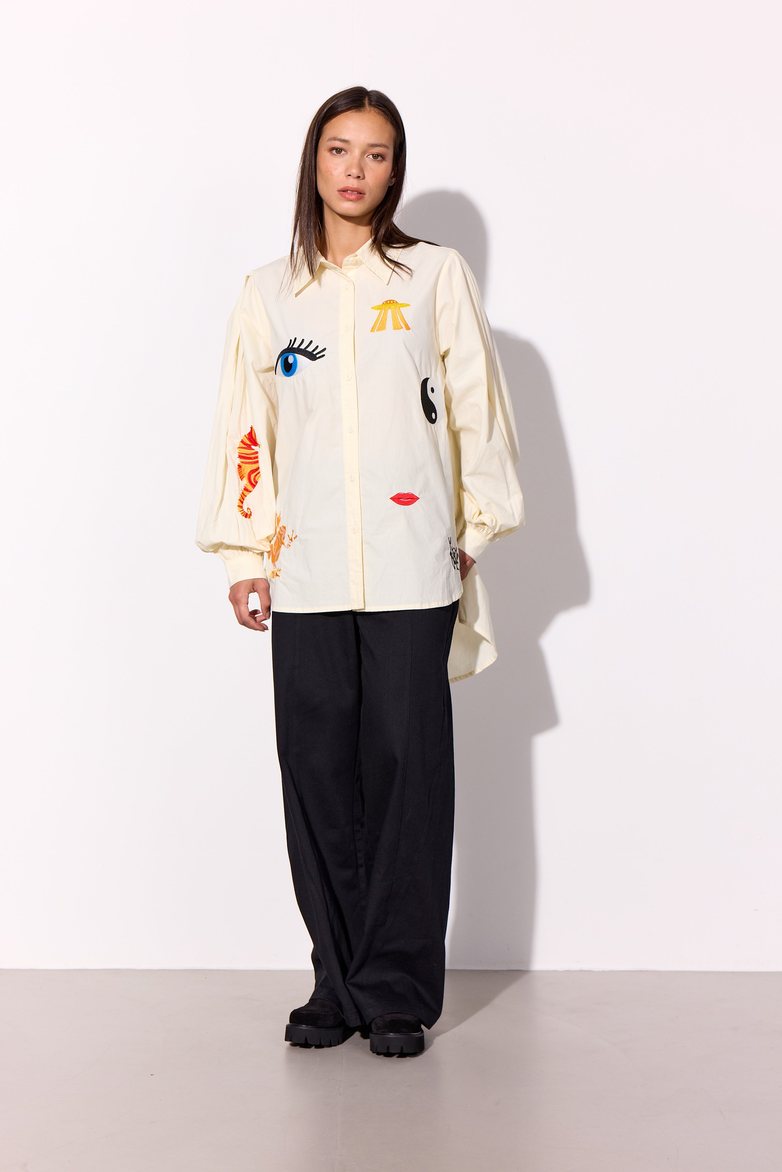 HUNKØN Sasha Shirt Skjorter White