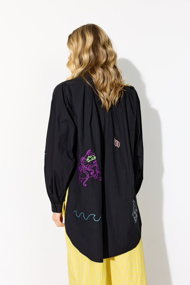 HUNKØN Sasha Shirt Skjorter Black