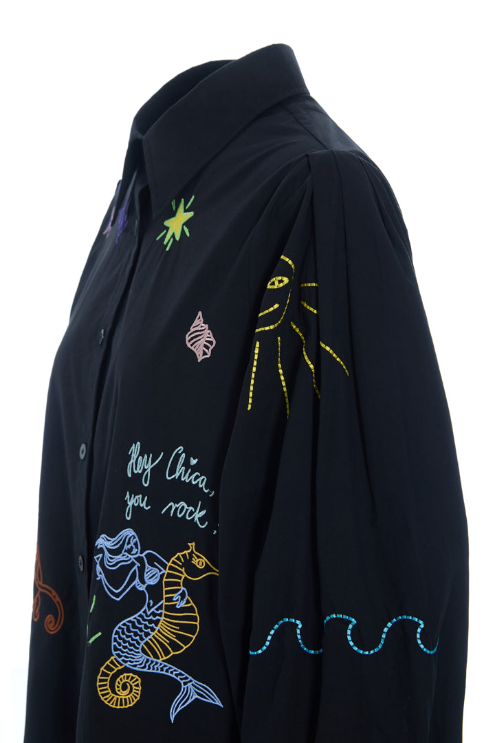 HUNKØN Sasha Shirt Skjorter Black