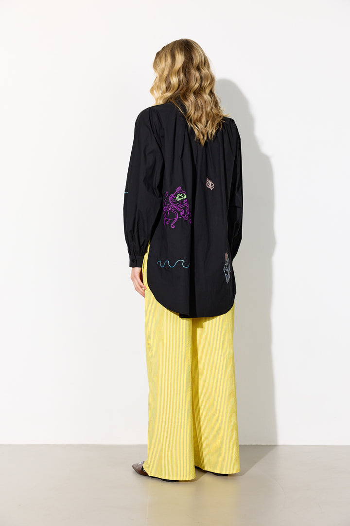 HUNKØN Sasha Shirt Skjorter Black