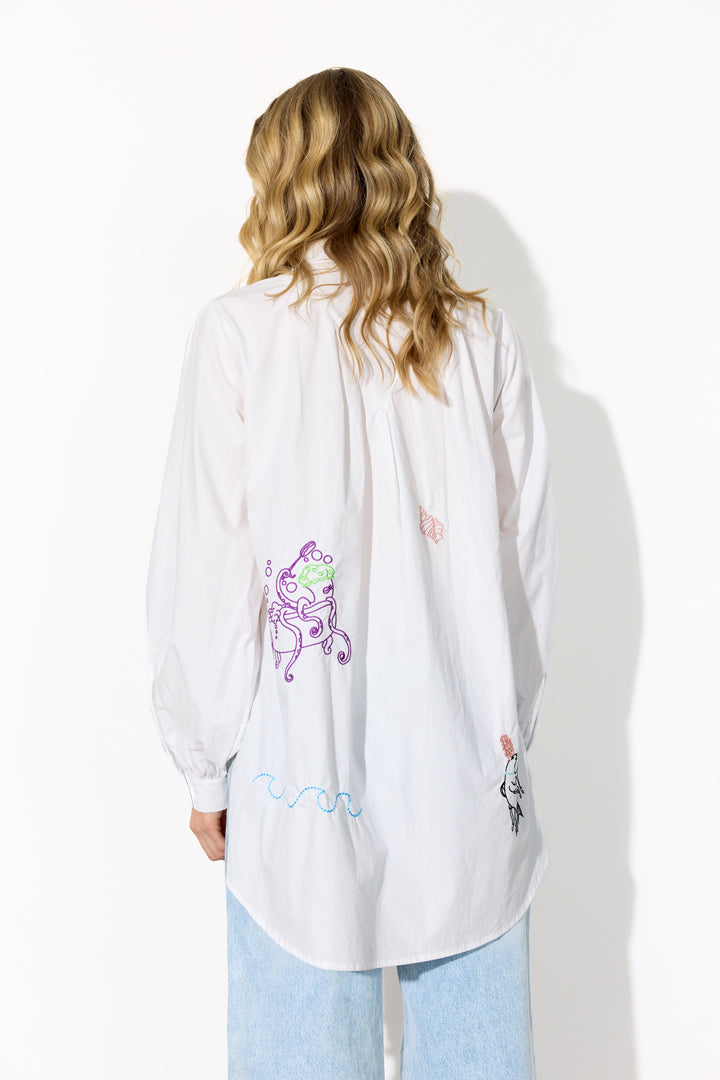 HUNKØN Sasha Shirt Skjorter White