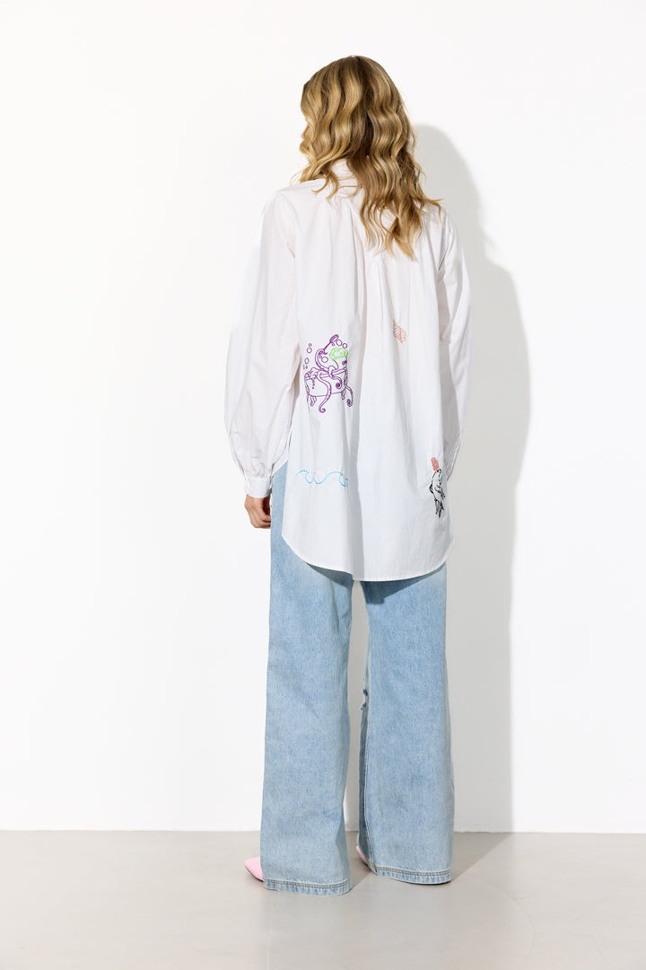 HUNKØN Sasha Shirt Skjorter White