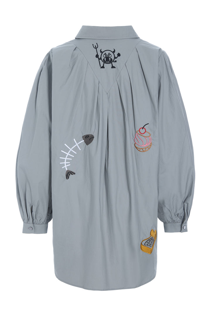 HUNKØN Sasha Shirt Skjorter Grey