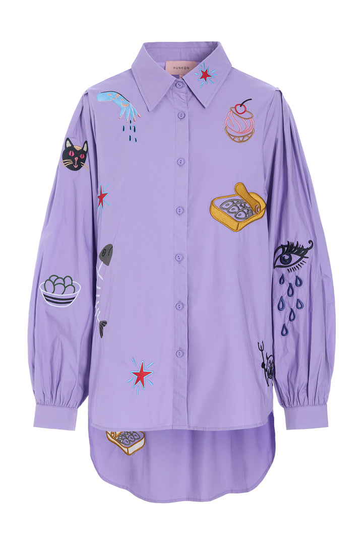 HUNKØN Sasha Shirt Skjorter Lavender