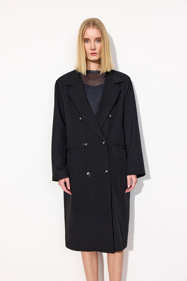HUNKØN Sia Coat Frakker Black