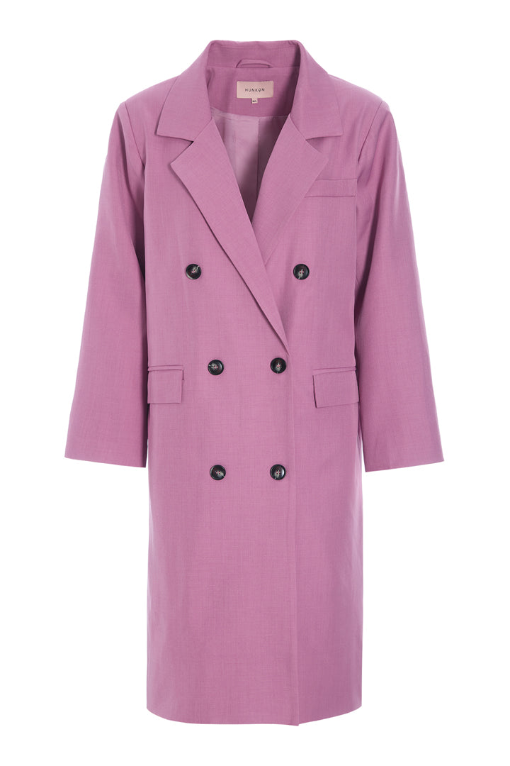 HUNKØN Sia Coat Frakker Dusty Rose