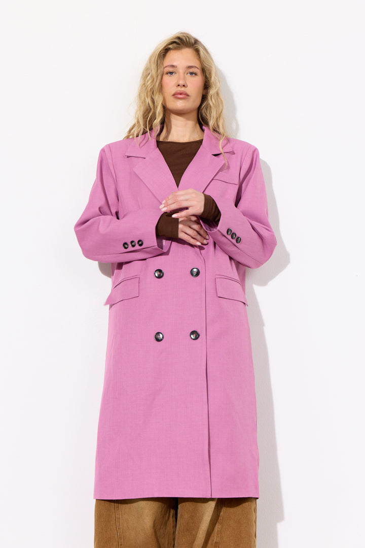 HUNKØN Sia Coat Frakker Dusty Rose
