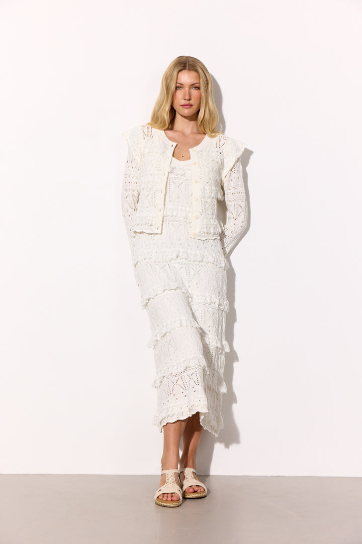 HUNKØN Sienna Knit Cardigan Cardigans Vanilla