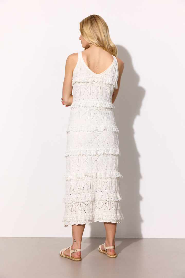 HUNKØN Sienna Knit Dress Kjoler Vanilla