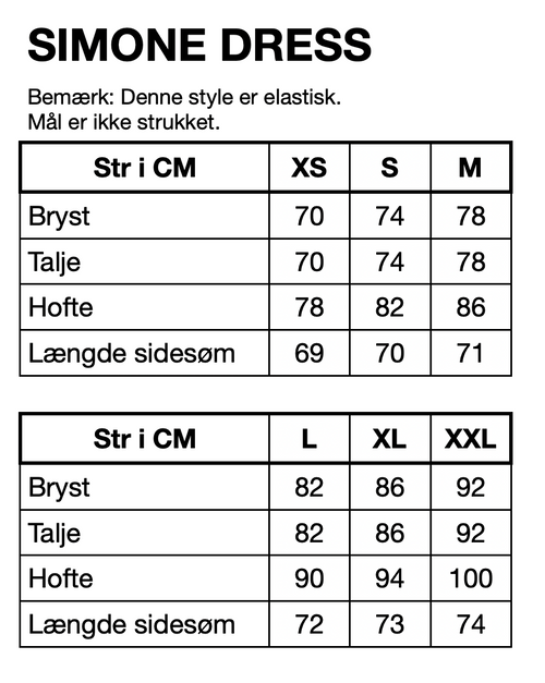 HUNKØN Simone Strap Dress Kjoler Black