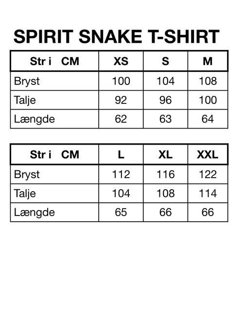 HUNKØN Spirit Snake T-shirt T-shirts Black