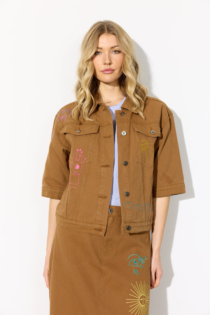 HUNKØN Suki Jacket Jakker Caramel