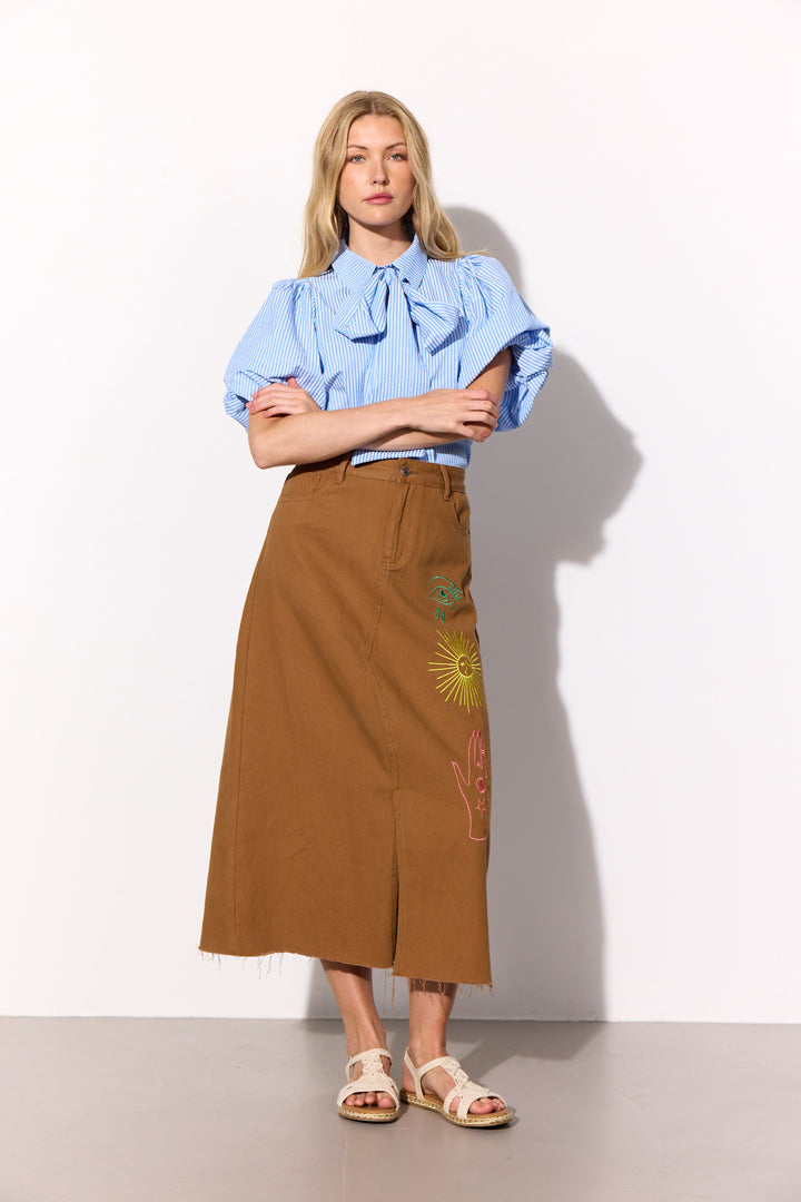 HUNKØN Suki Skirt Nederdele Caramel