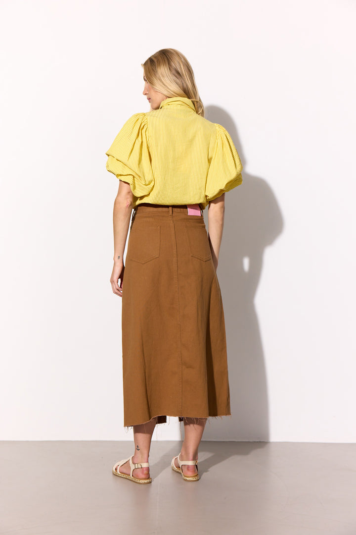 HUNKØN Suki Skirt Nederdele Caramel