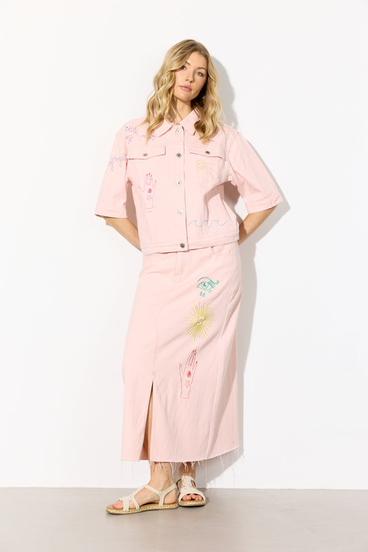 HUNKØN Suki Skirt Nederdele Rose