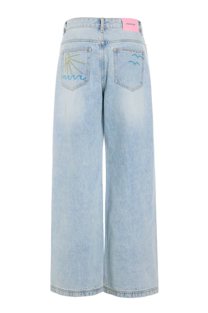 HUNKØN Tennie Jeans Bukser Light Denim