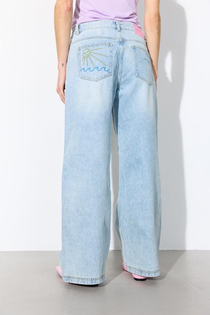 HUNKØN Tennie Jeans Bukser Light Denim