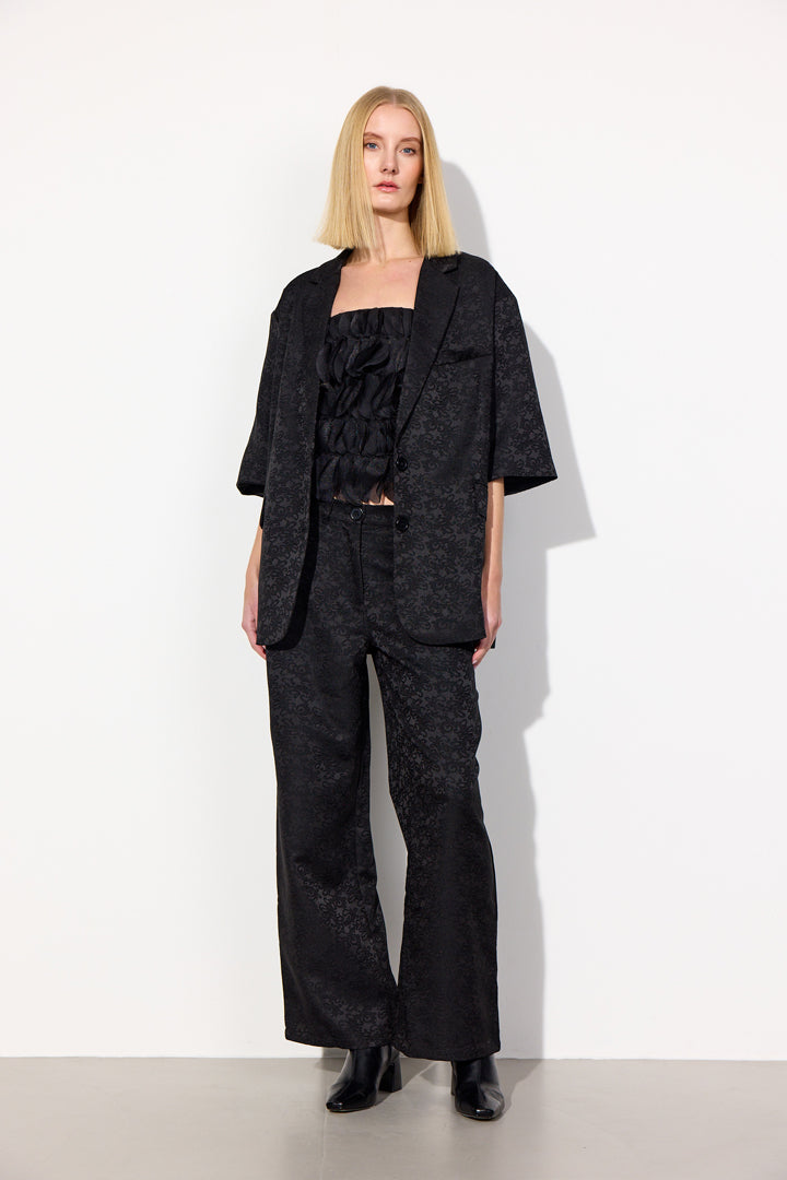 HUNKØN Thora Blazer Jakker Black