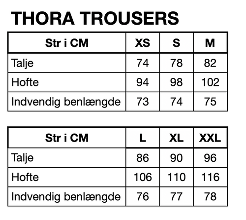 HUNKØN Thora Trousers Bukser Black