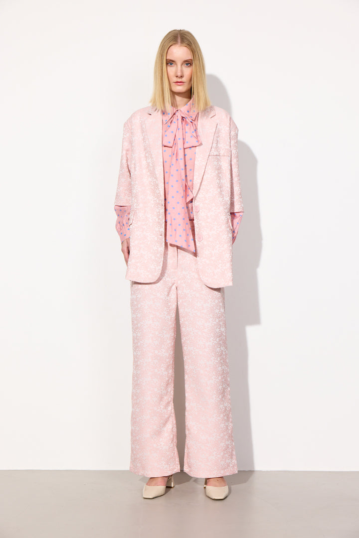 HUNKØN Thora Trousers Bukser Soft Pink