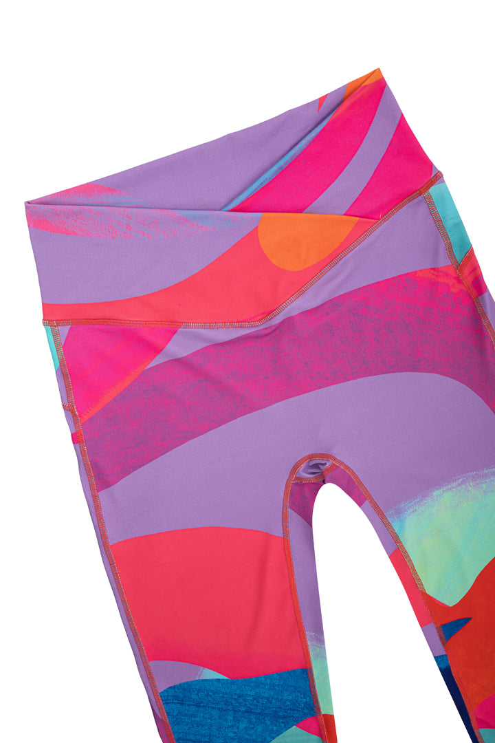 HUNKØN Toni Flared Leggings Leggings Under the Sea Art Print