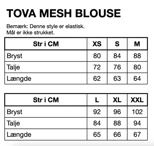 HUNKØN Tova Mesh Blouse Bluser Camel