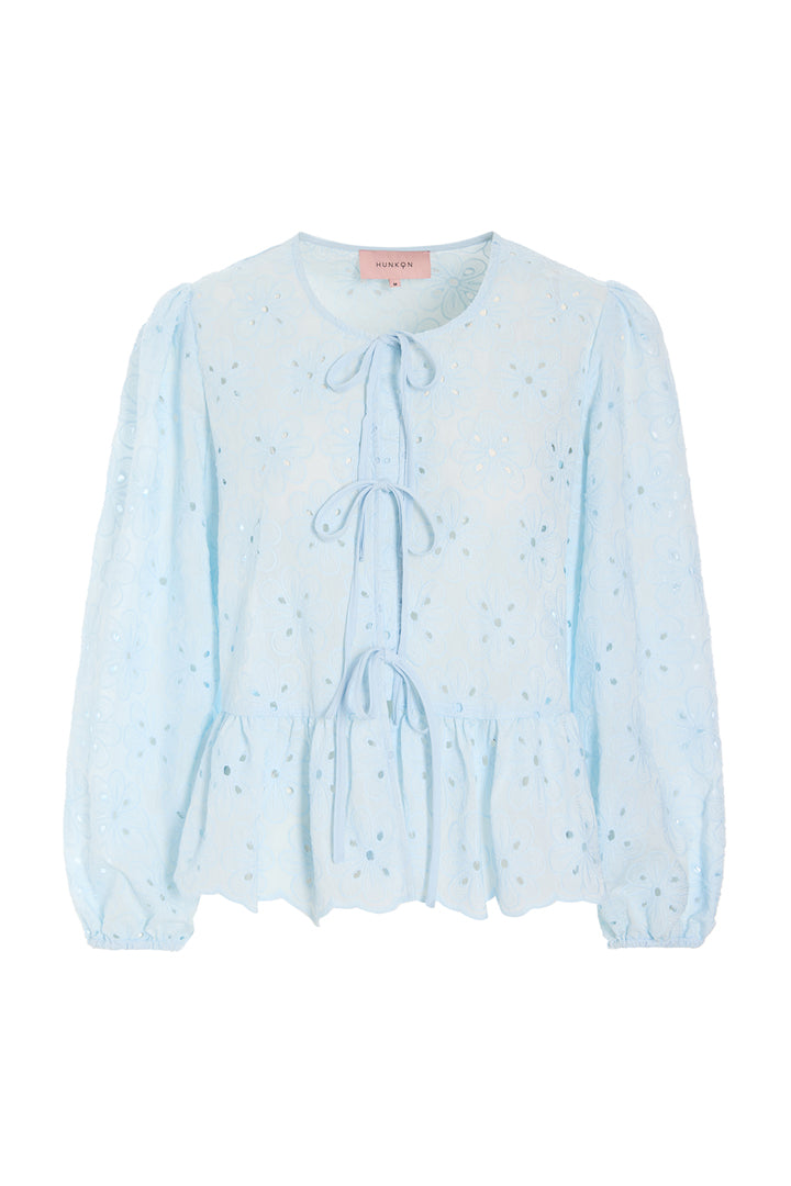 HUNKØN Vanya Shirt Skjorter Light Blue