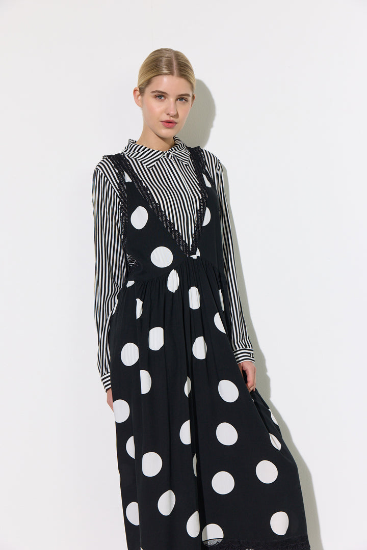 HUNKØN Vicky Dress Kjoler Big Dots