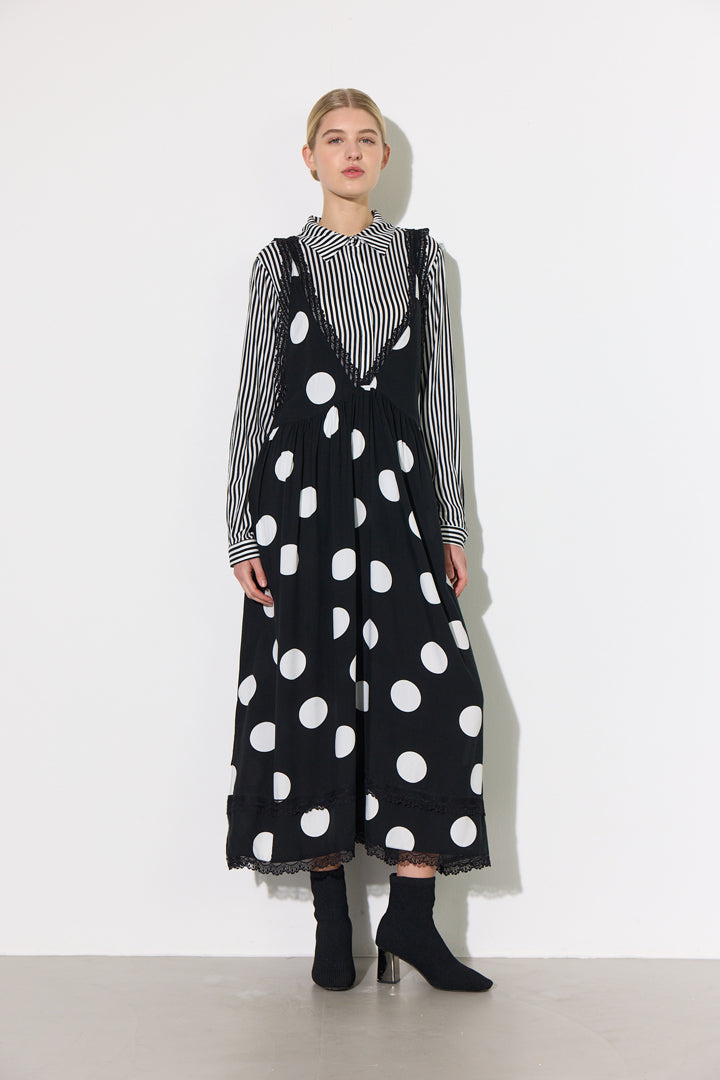 HUNKØN Vicky Dress Kjoler Big Dots