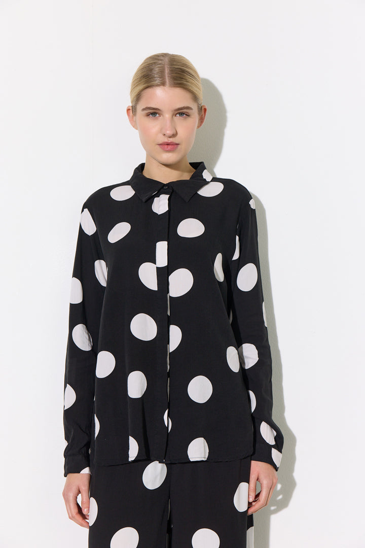 HUNKØN Vicky Shirt Skjorter Big Dots