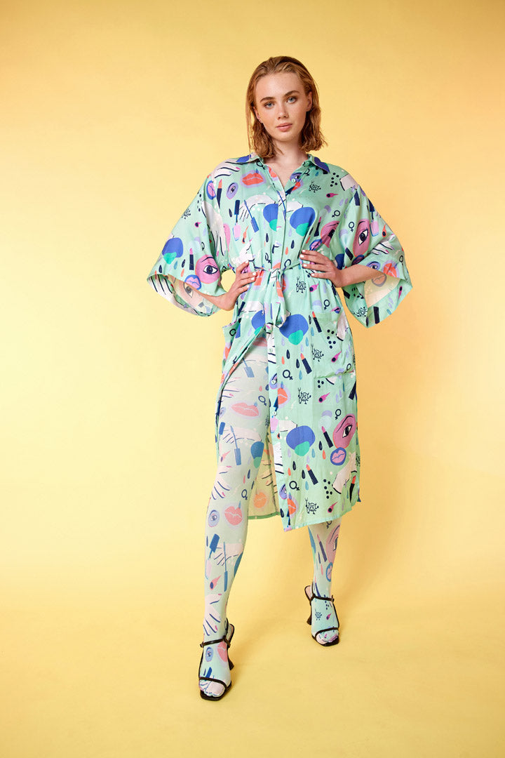 HUNKØN Gabbi Stockings Strømpebukser Girly Art print