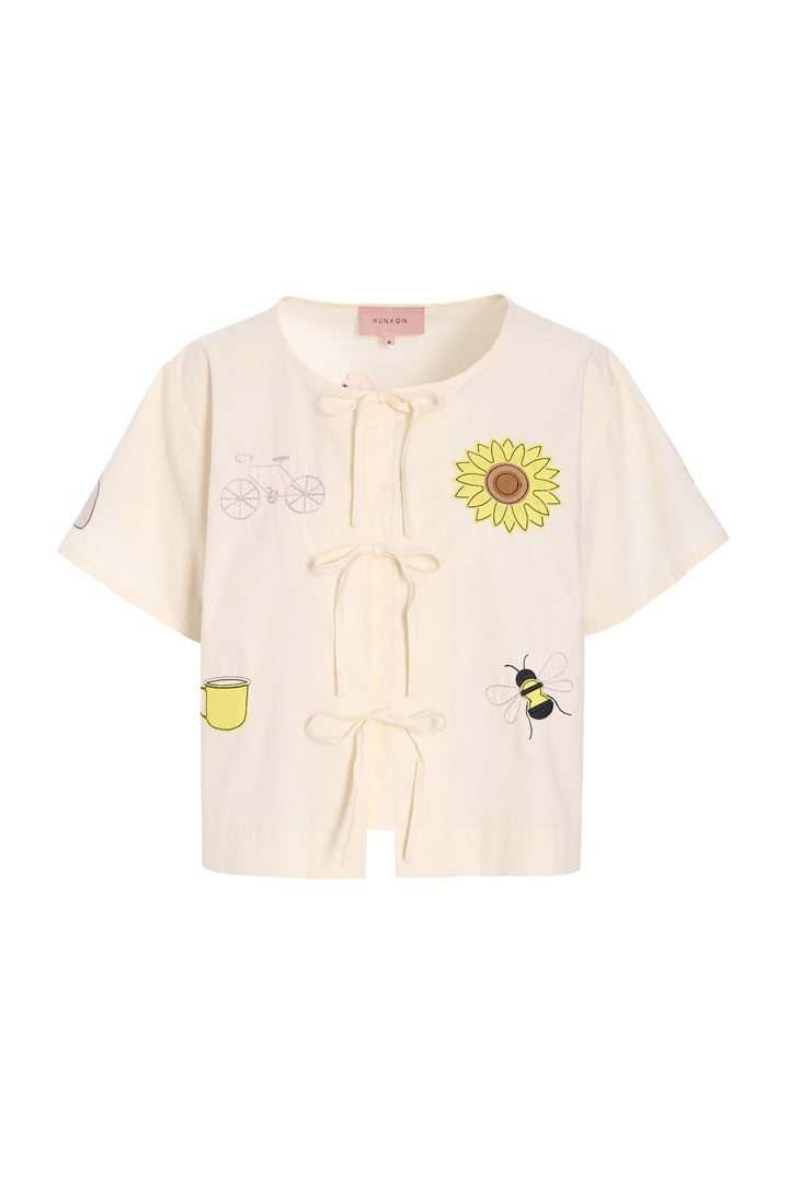 HUNKØN 100% Cotton Toppe Cream