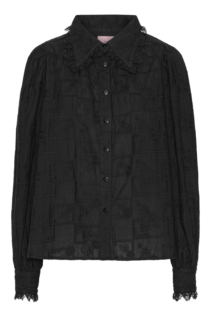 HUNKØN Agata Shirt Skjorter Black