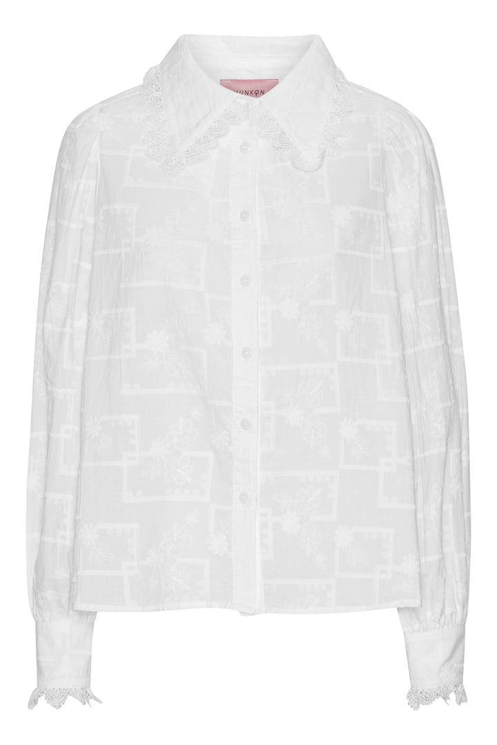 HUNKØN Agata Shirt Skjorter White