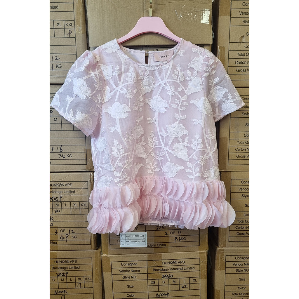 HUNKØN Aiko Blouse Bluser Pink